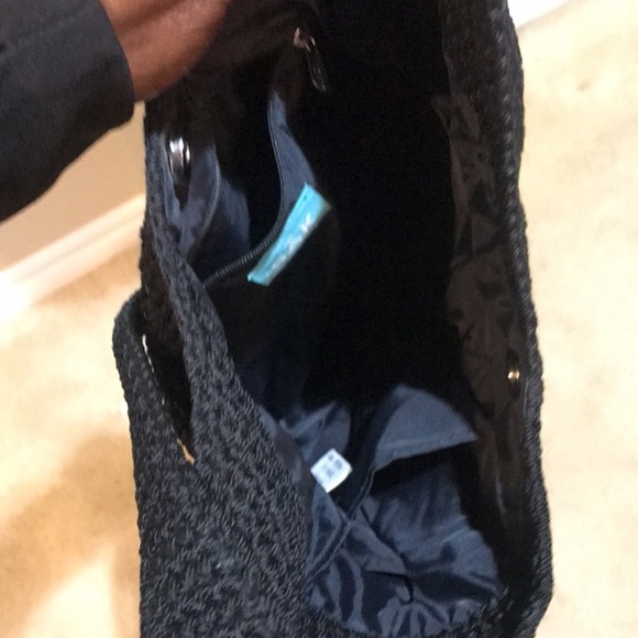 THE SAK- Black Woven 5 Pocket Shoulder Bag - Picture 9 of 14